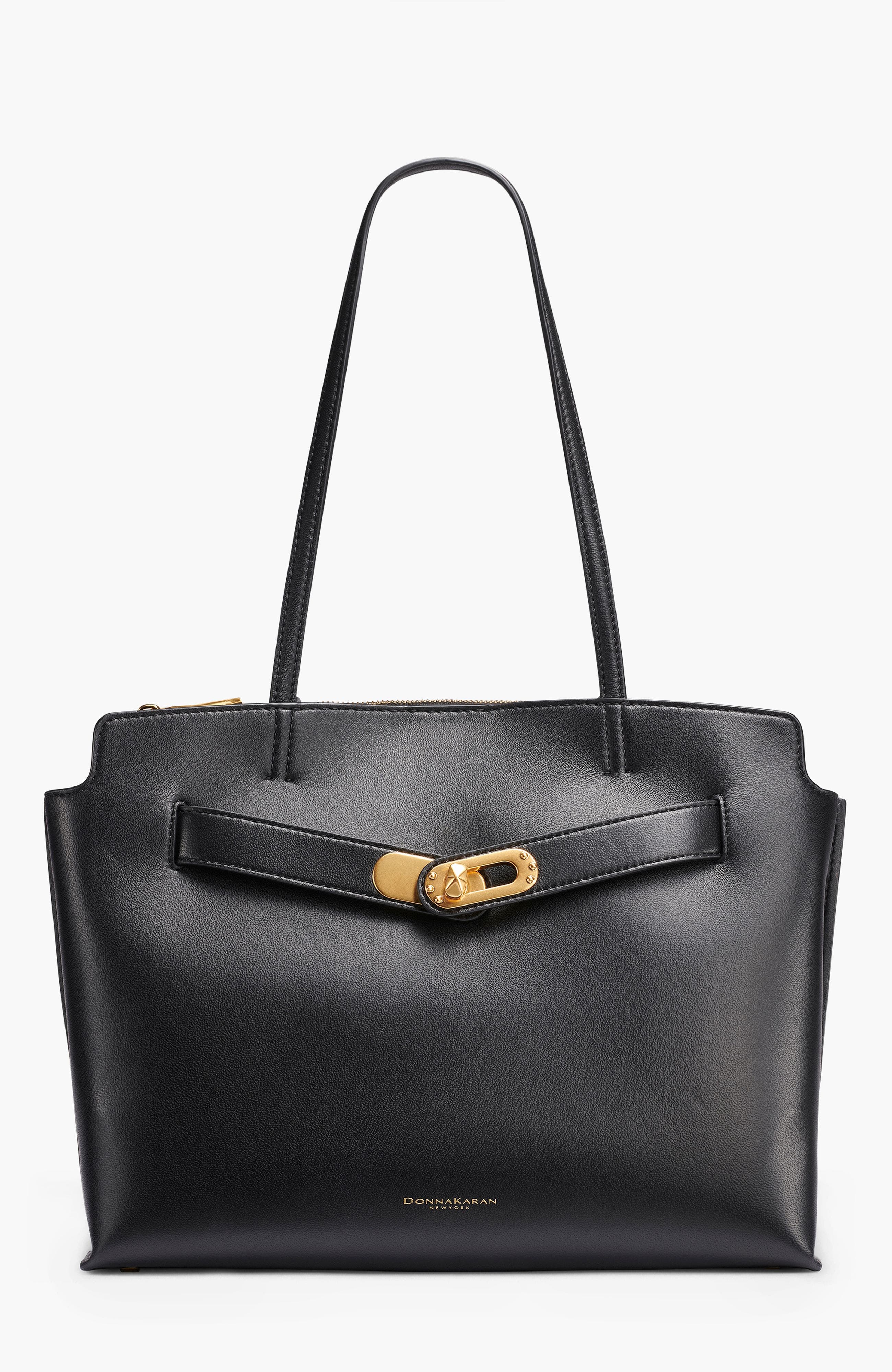 Donna Karan New York Bridgehampton Tote, Main, color, Blk/Gold