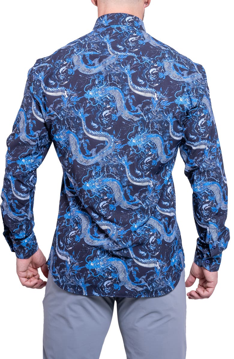 Maceoo Fibonacci Resistance Contemporary Fit Button-Up Shirt, Alternate, color,