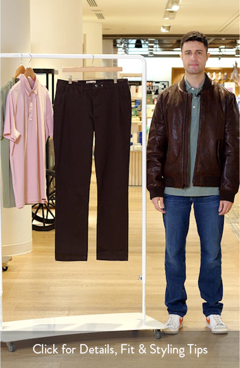 Flat Front Stretch Cotton Chinos, sales video thumbnail