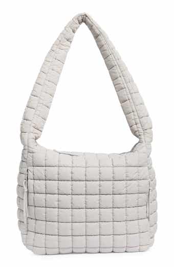 URBAN EXPRESSIONS HANDBAGS Square Quilt Nylon Hobo Bag