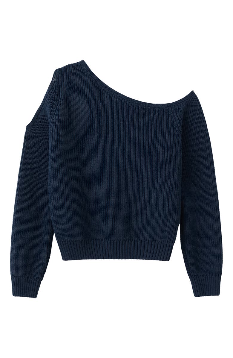 MANGO TEEN Cutout Off the Shoulder Sweater, Alternate, color, 