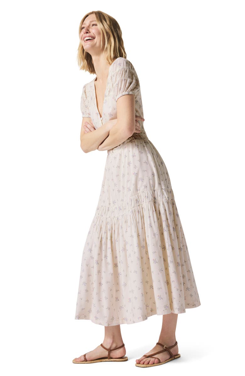 Splendid Ellery Floral Midi Dress, Alternate, color, 