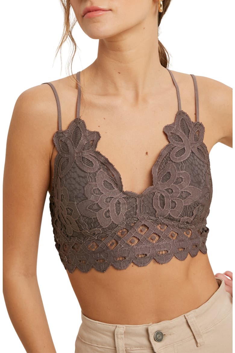 Lace Bralette, Main, color, MIDNIGHT