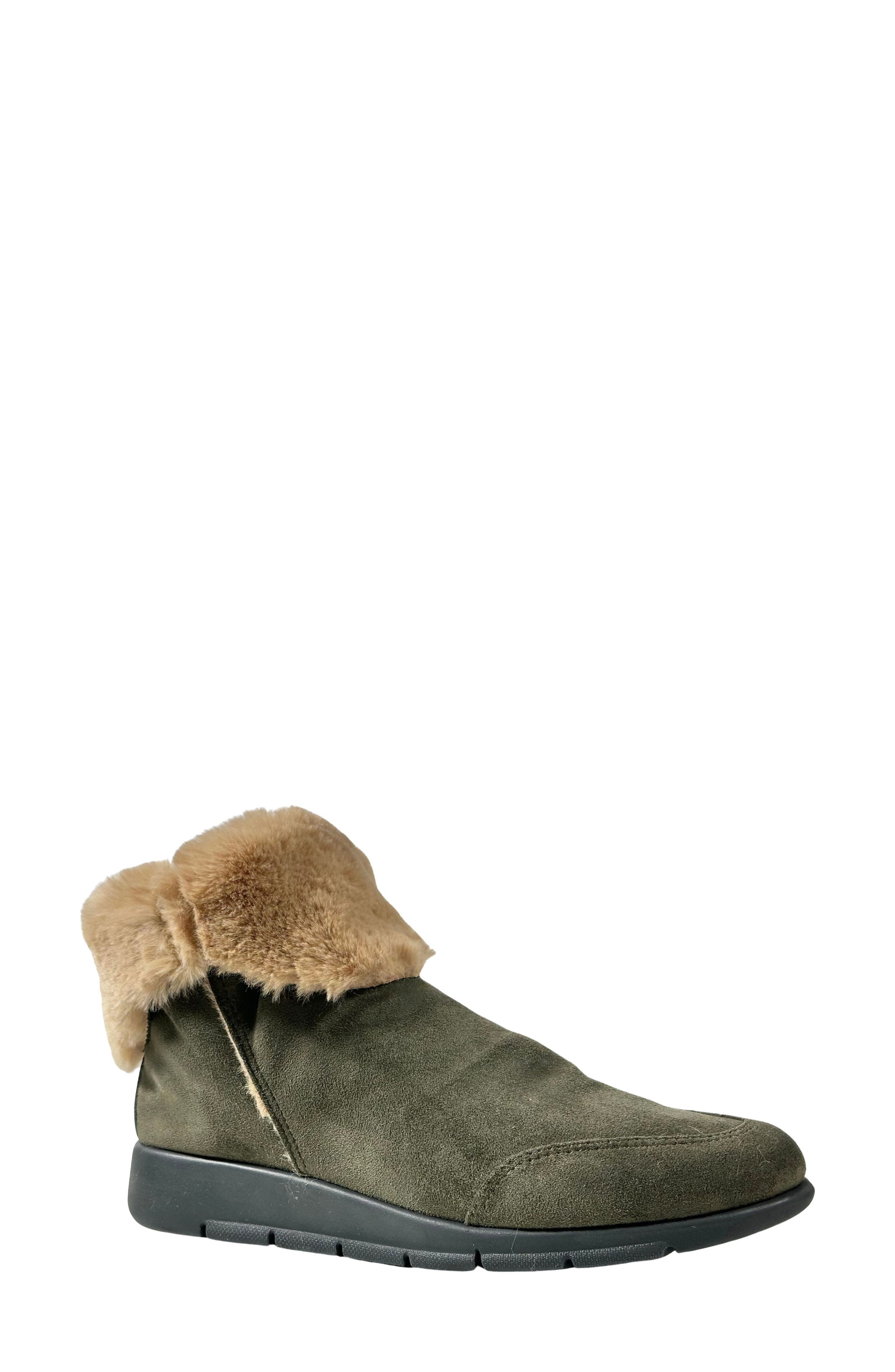 SAYDO Foxglove Faux Fur Bootie, Main, color, 