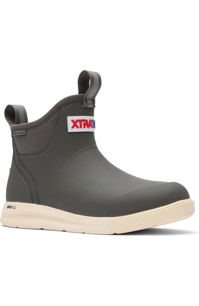 XTRATUF Waterproof Ankle Deck Sport Boot, Main, color, Dark Gull Gray