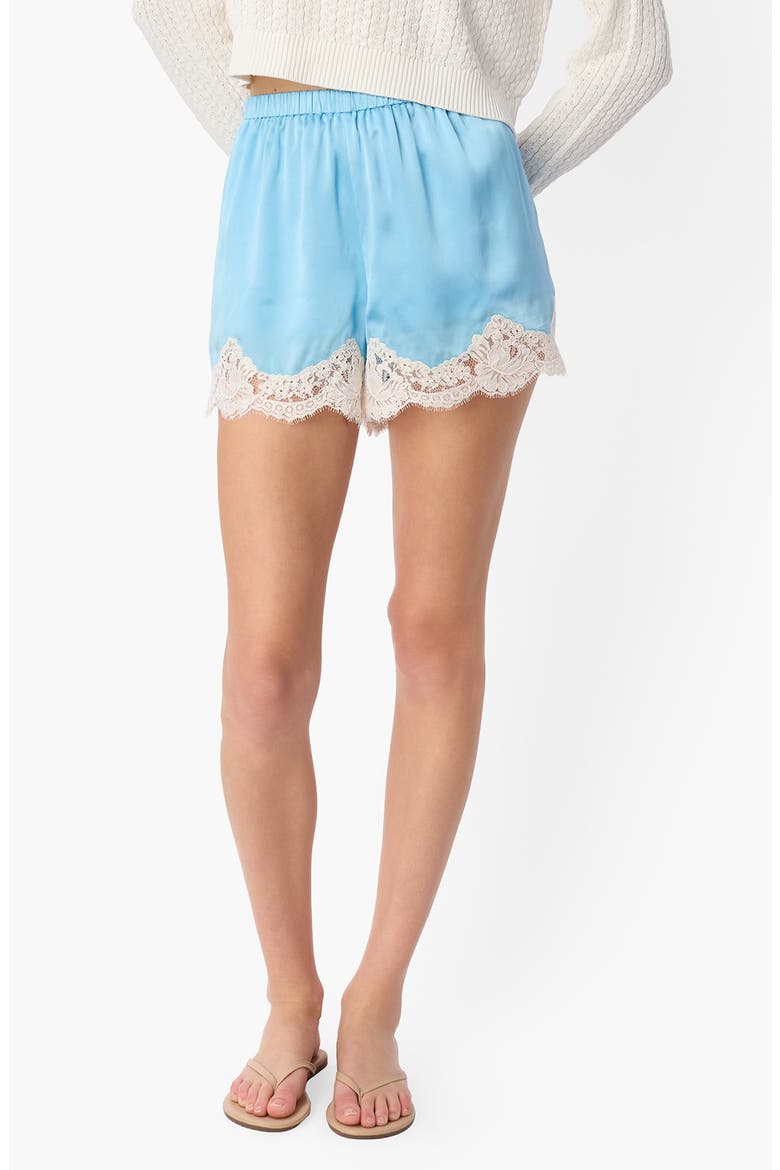 Anora Silk Shorts, Main, color, BLUE GROTTO
