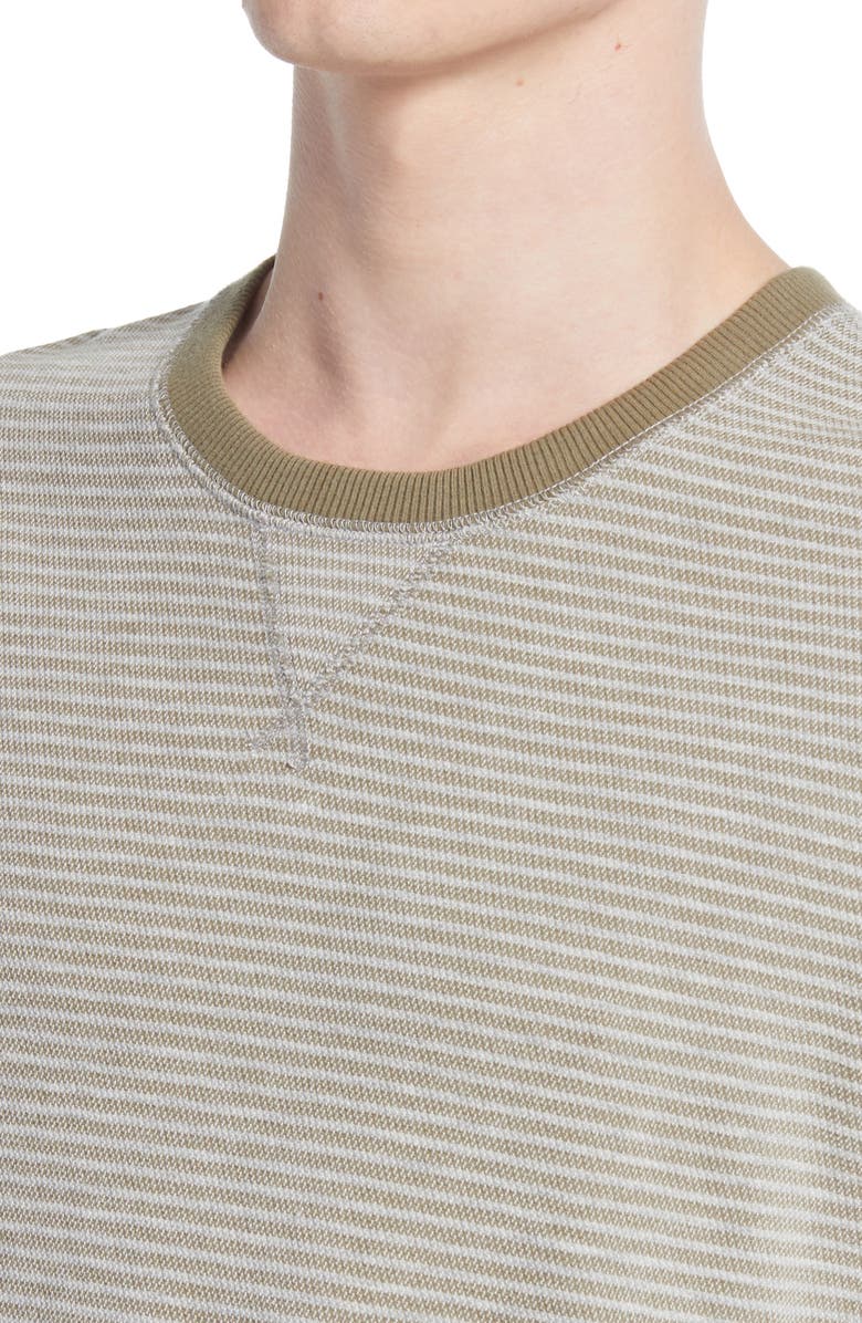 Billy Reid Stripe Sweatshirt, Alternate, color, 