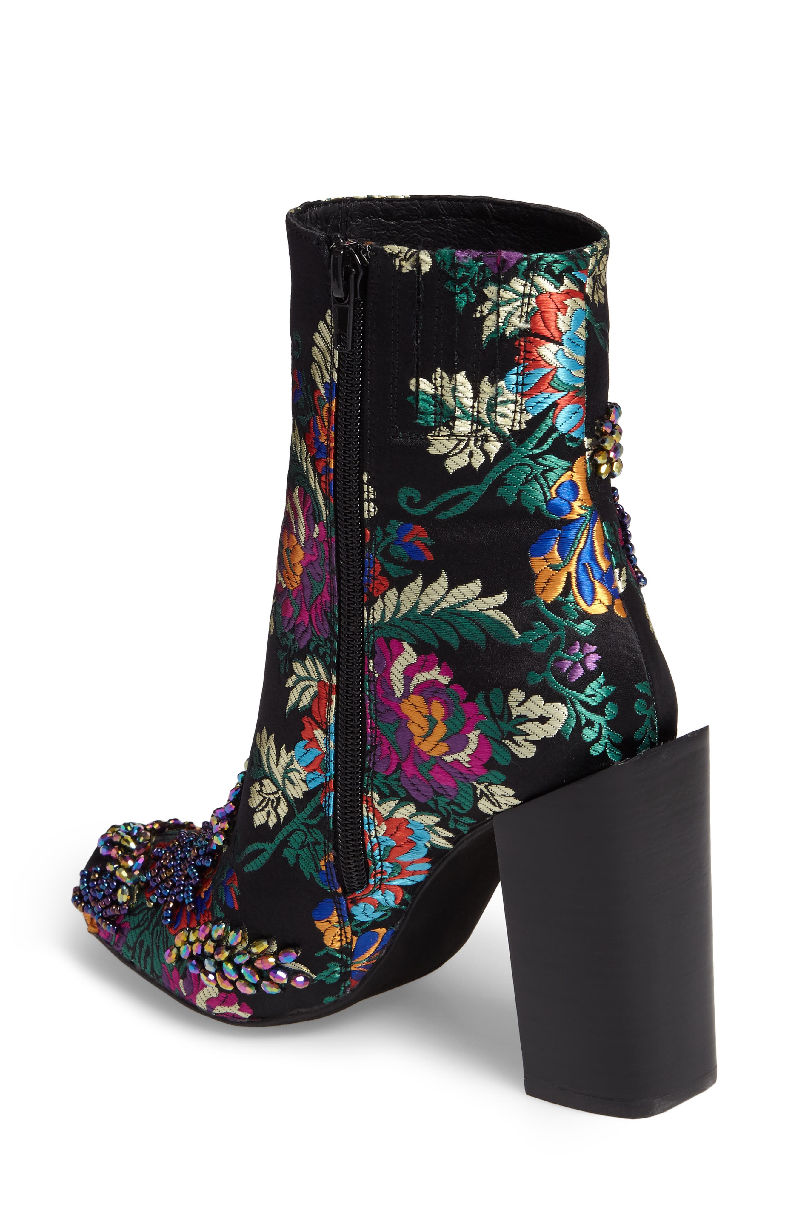 Jeffrey Campbell Stratford Embellished Brocade Bootie, Alternate, color, 