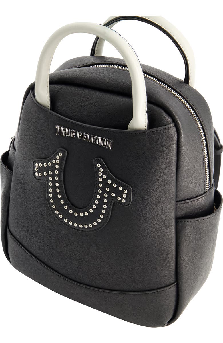 True Religion Brand Jeans Studded Horseshoe Backpack, Alternate, color,