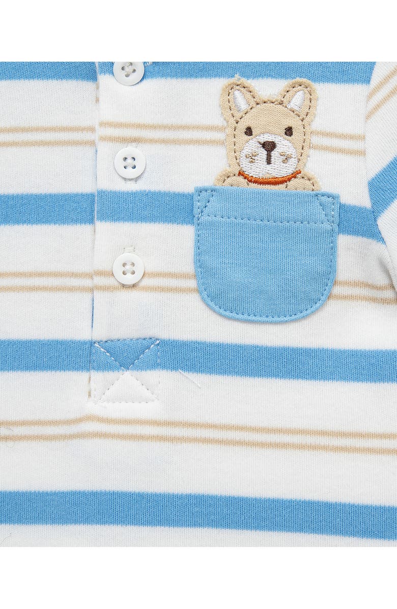 Little Me Puppy Bodysuit & Shorts Set, Alternate, color, Tan