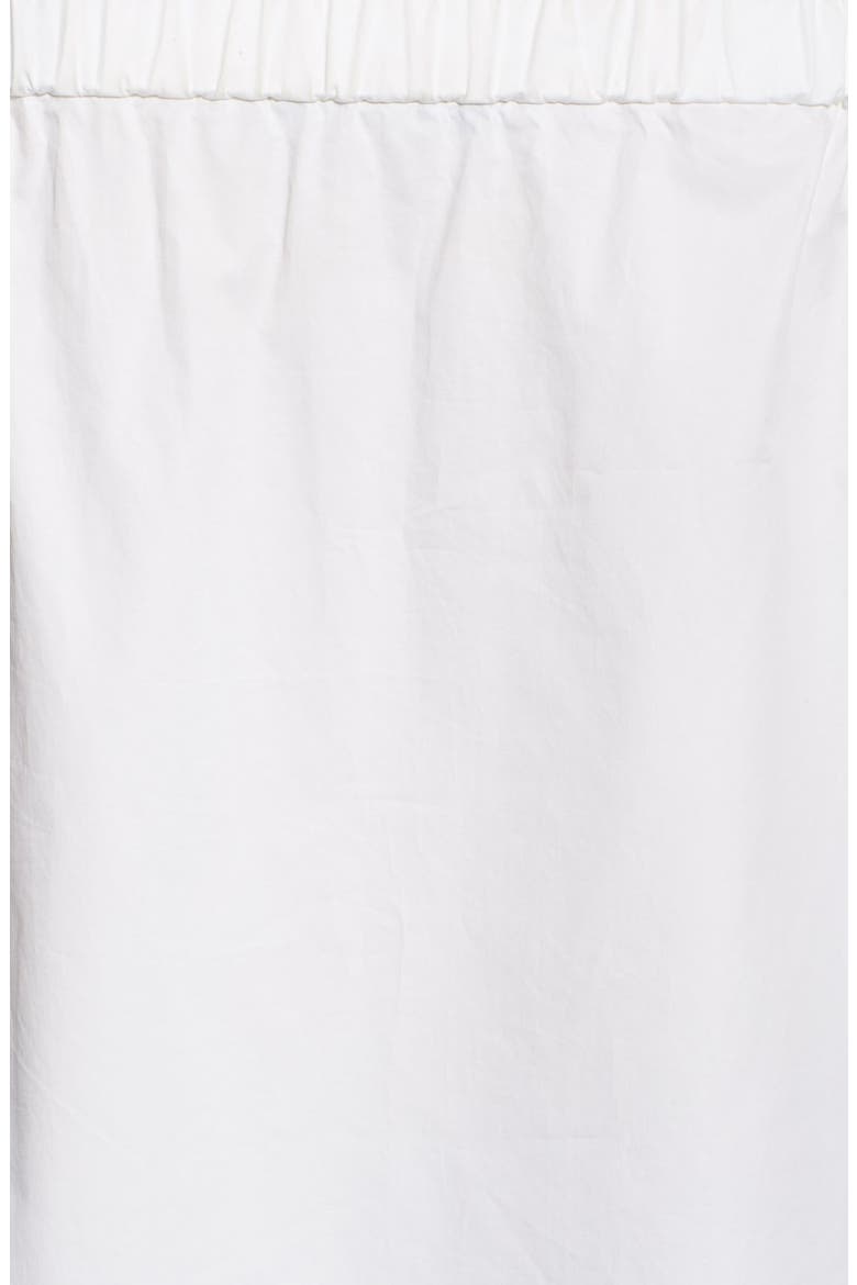 Off the Shoulder Cotton Poplin Tunic, Alternate, color, WHITE/ WHITE