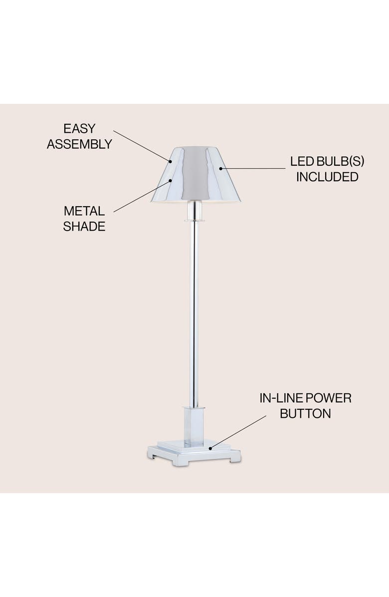 JONATHAN Y Roxy 26" Metal Shade LED Table Lamp, Alternate, color,