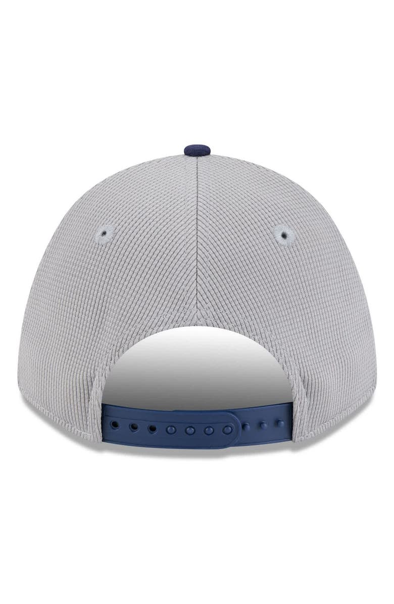 New Era Men's New Era  Gray/Navy Tampa Bay Rays 2025 Batting Practice 9FORTY M-Crown Adjustable Hat, Alternate, color, 