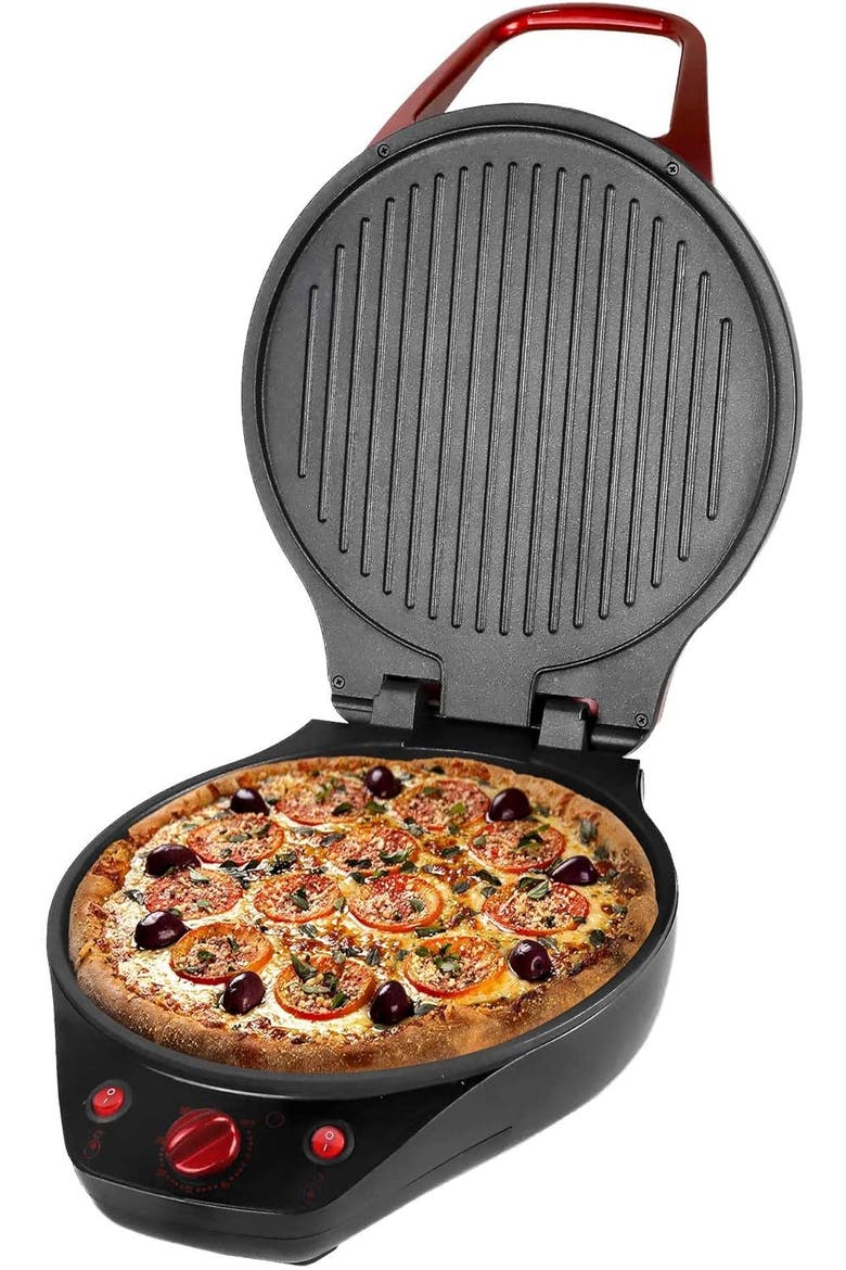 Pizza Maker And Grill, Main, color, Red