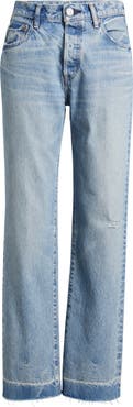 MOUSSY VINTAGE Princeton Release Hem Straight Leg Jeans