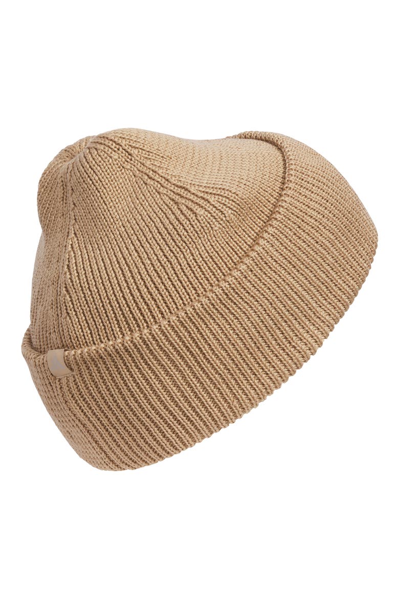 Premium Cuff Beanie, Alternate, color, WARM SANDSTONE BEIGE/ WHITE