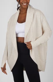 YOGALICIOUS London Open Front Scuba Knit Cardigan