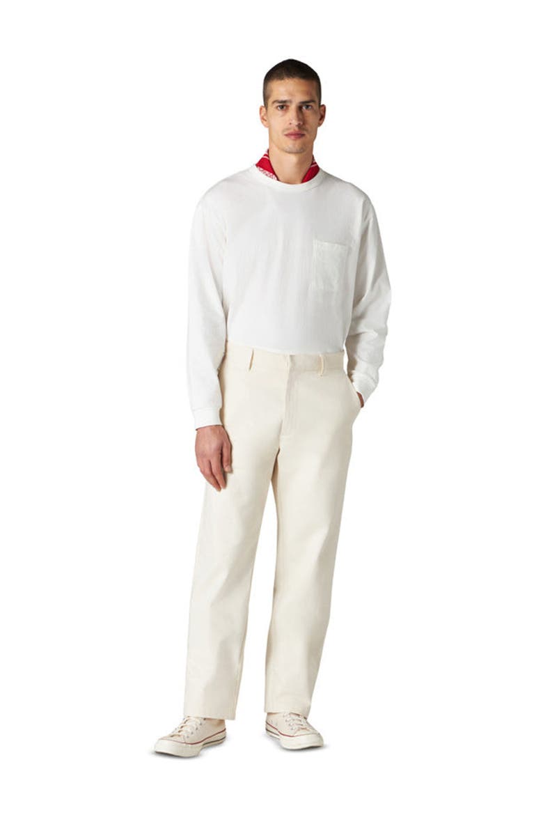 Maine Japan Selvedge Ecrù Denim, Alternate, color, OFF WHITE