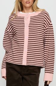 Princess Polly Darnelle Stripe Cardigan