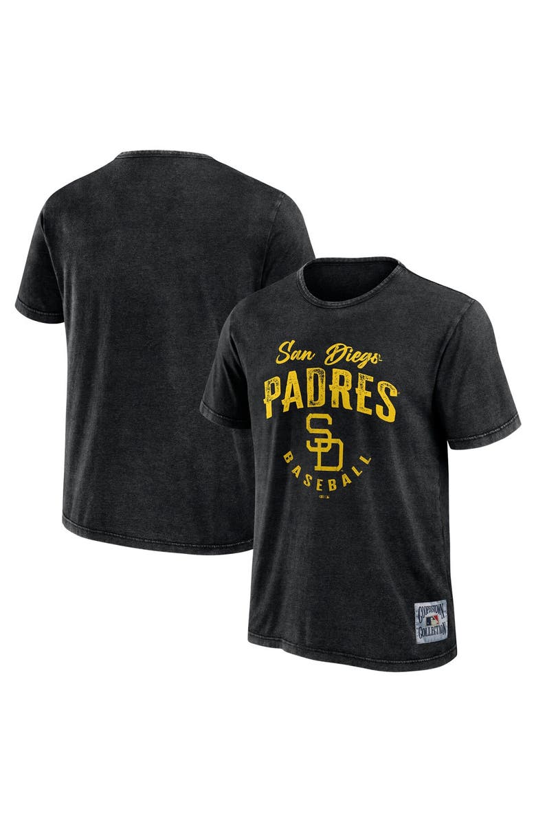 Darius Rucker Collection by Fanatics Men's Darius Rucker Collection by Fanatics Black San Diego Padres Cooperstown Collection Washed T-Shirt, Main, color, Black