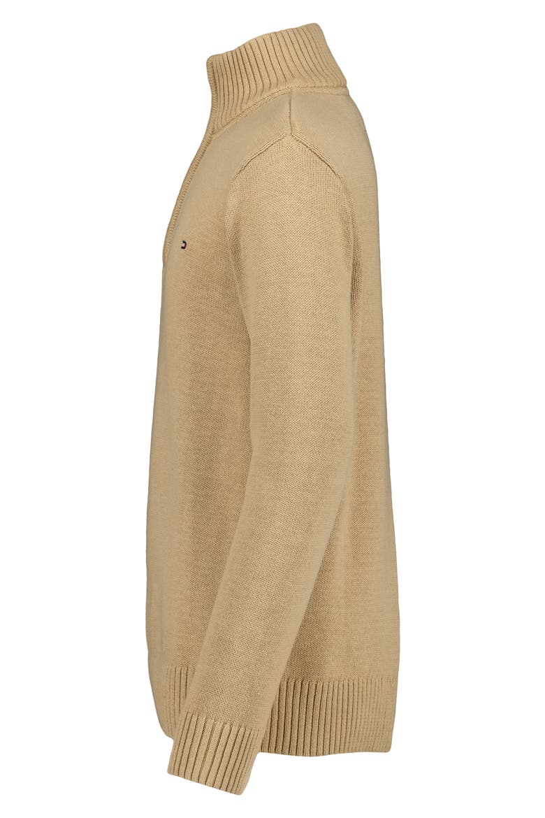 Kids' Cotton Quarter Zip Sweater, Alternate, color, INCESNSE