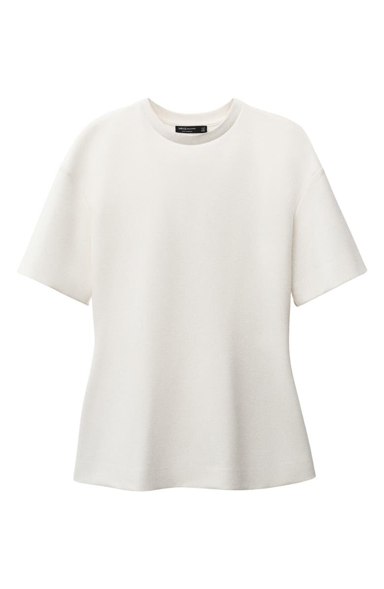 MANGO Fitted T-Shirt, Main, color, White