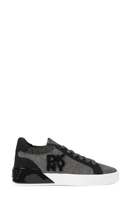 Dkny Mallory Knit Sneaker In Black