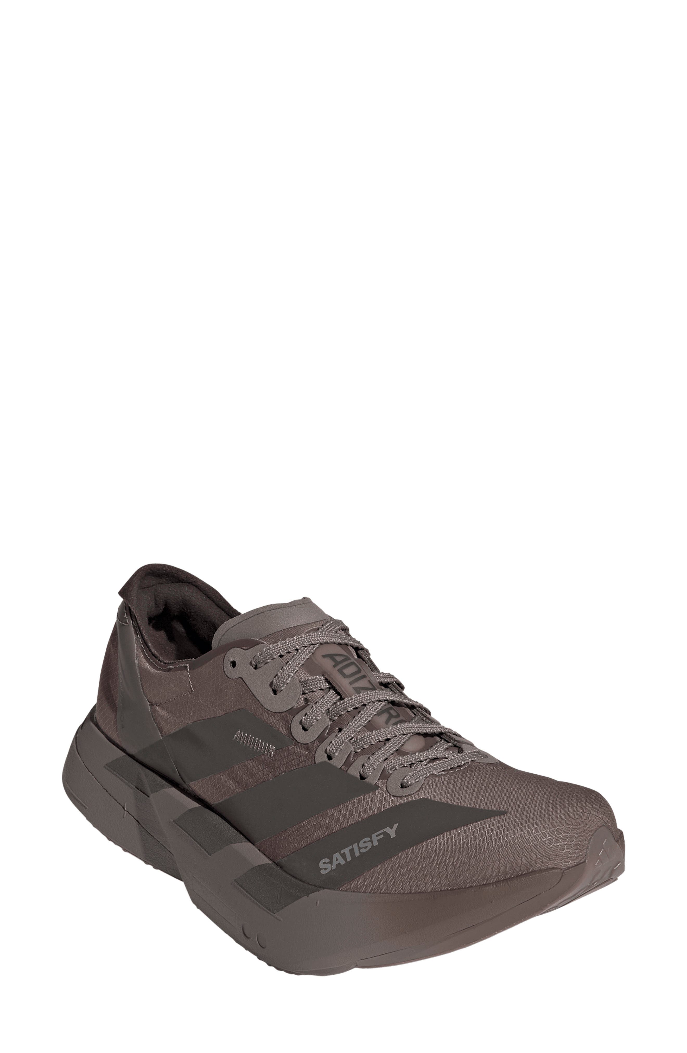 Adizero Adios Pro 4 Racing Shoe, Main, color, TECH EARTH