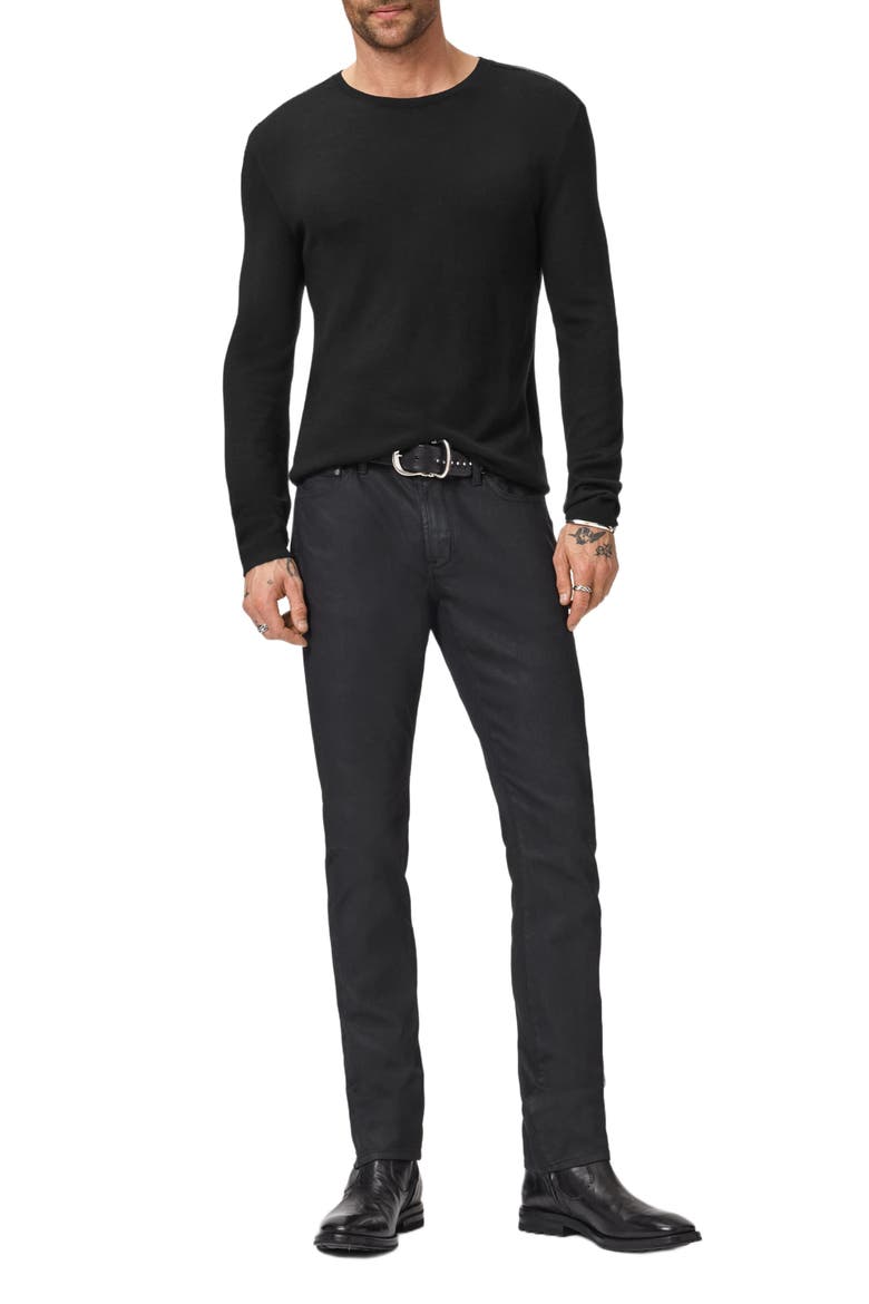 Novas Regular Fit Alpaca & Silk Sweater, Alternate, color, BLACK