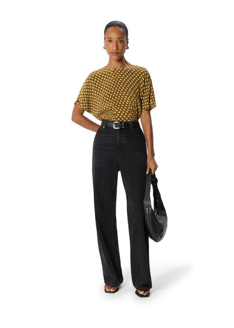 Ikat Spot Shirred Blouse