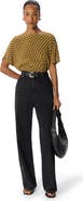 Whistles Ikat Spot Shirred Blouse