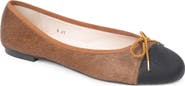 PAUL MAYER Best Genuine Calf Hair Ballet Flat