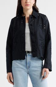 Caslon® Eyelet Lace Jacket