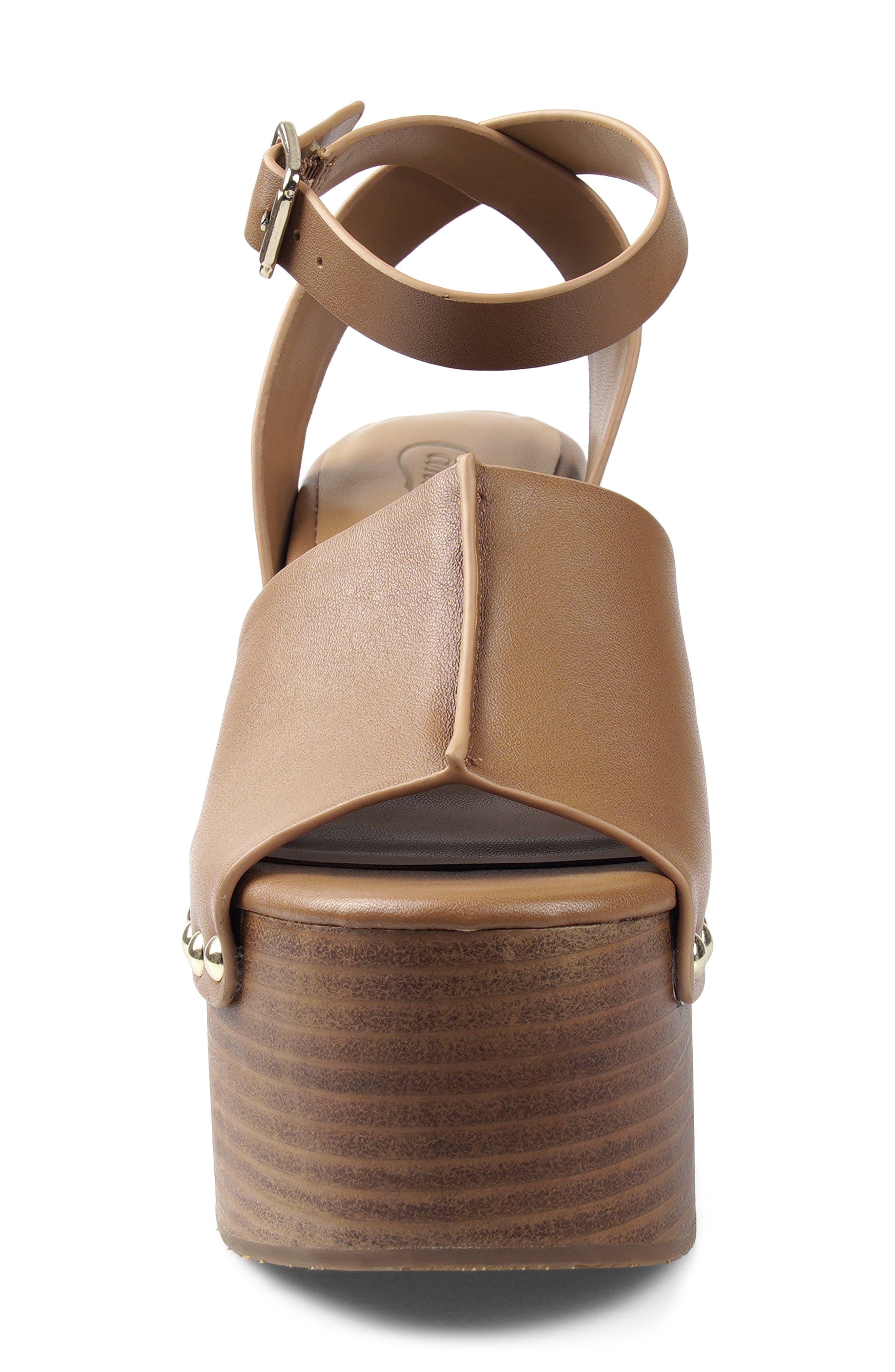 Jackson Ankle Strap Platform Wedge Sandal, Alternate, color, TANLT