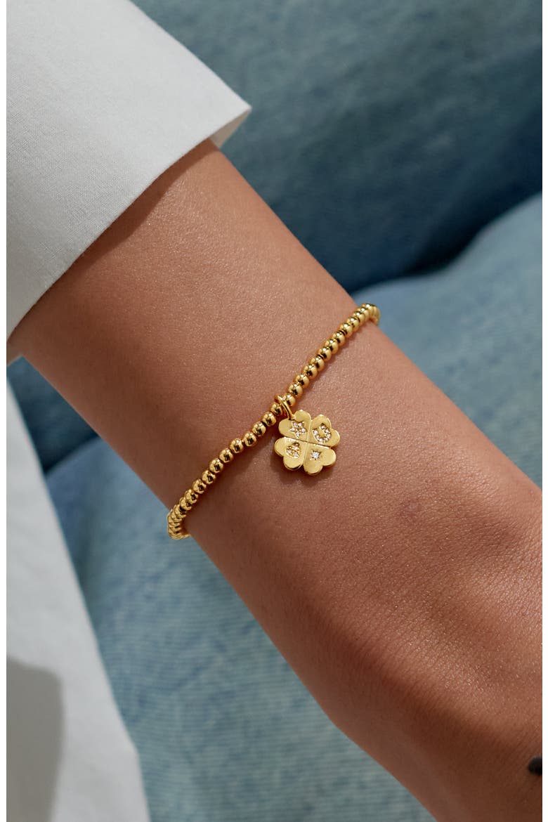 A Little 'Lucky Charm' Bracelet In Gold-Tone Plating, Alternate, color, Metallic Gold