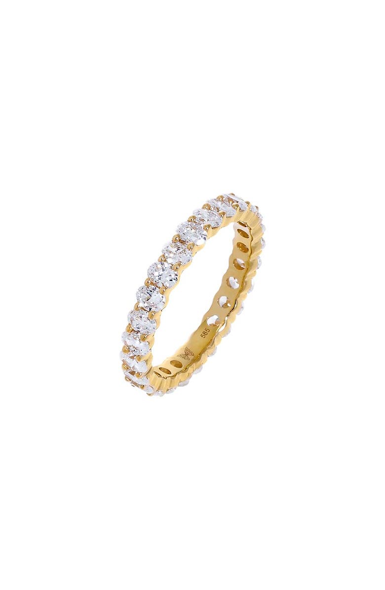 BY ADINA EDEN Lab Grown Diamond Oval Eternity Band 14K, Main, color, 