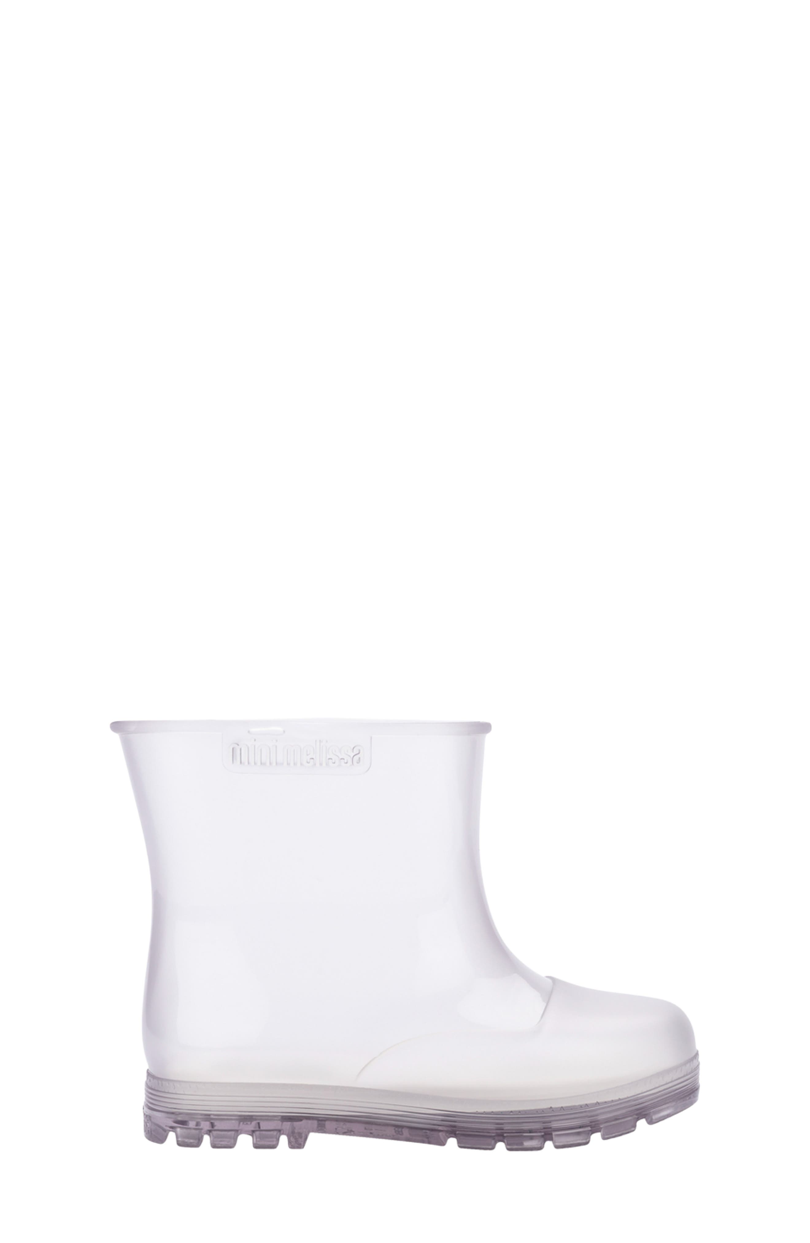Mini Melissa Kids' Welly Rain Boots, Alternate, color, Clear