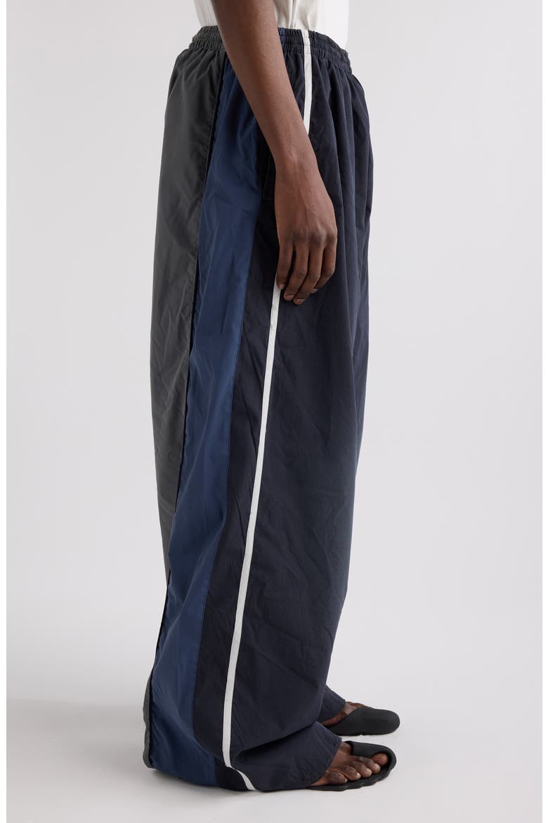 Colorblock Track Pants, Alternate, color, 1055 WASHED BLACK