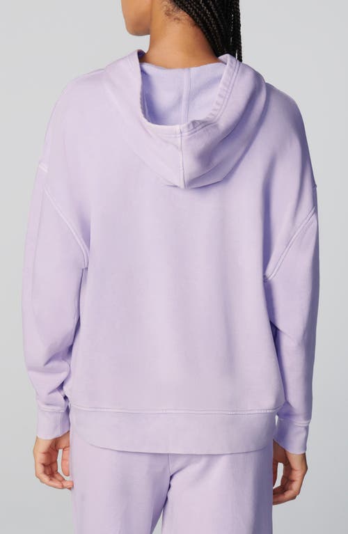 Florence By Mills Oversize Mineral Washed French Terry Hoodie In Purple