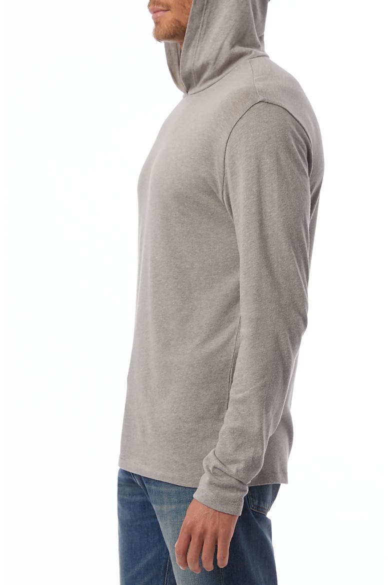 Longline Pullover Sleep Hoodie, Alternate, color, SMOKE GREY