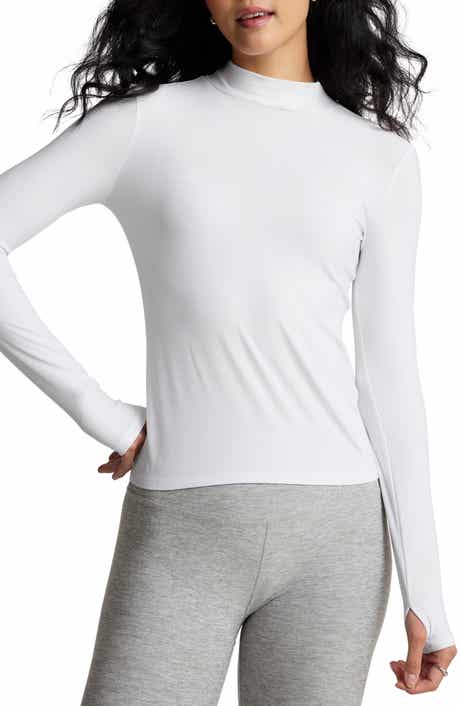 Beyond Yoga Featherweight Mock Neck Long Sleeve Top