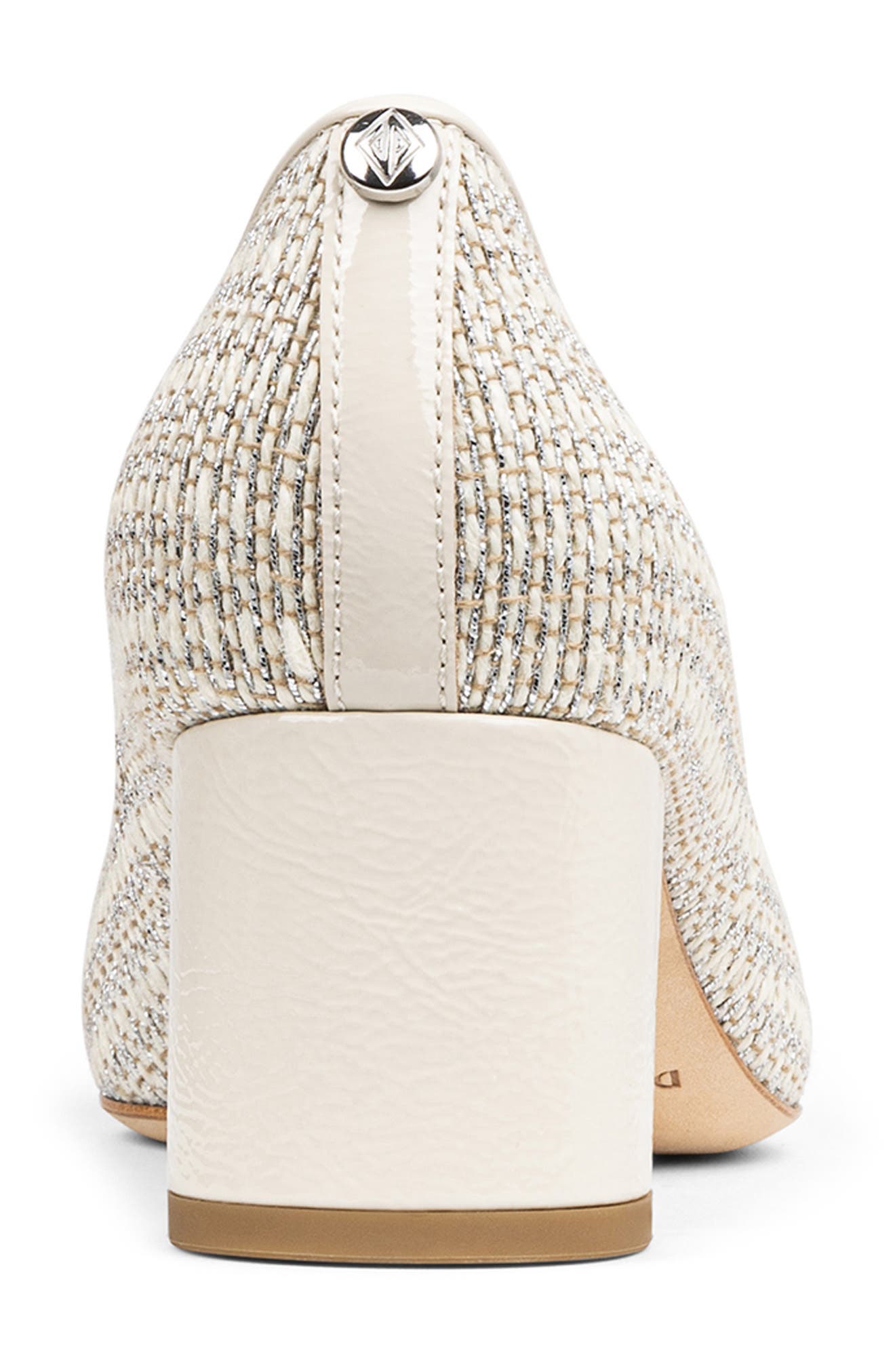 Donald Pliner Suzette Block Heel Pump, Alternate, color, Silver