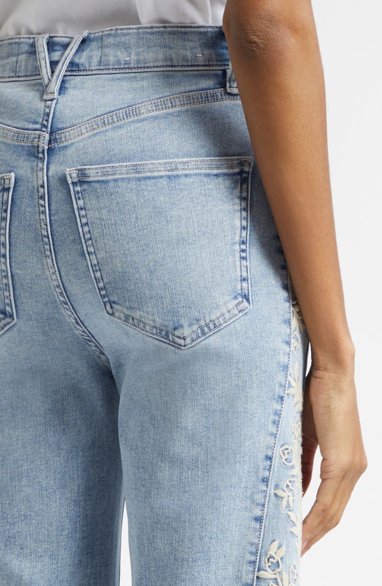 Veronica Beard Joplin High Rise Wide Flare Leg Jeans, Alternate, color, Silverwood Moon