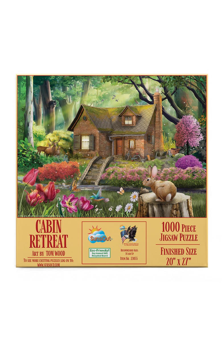 Sunsout Cabin Retreat 1000 piece Jigsaw Puzzle for Adults, Alternate, color, Multicolor