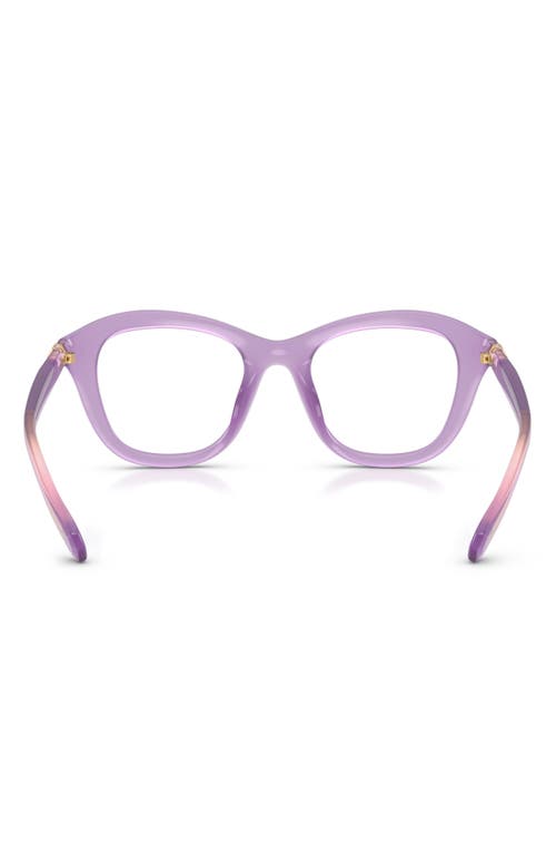 Swarovski 48mm Small Cat Eye Optical Glasses In Purple