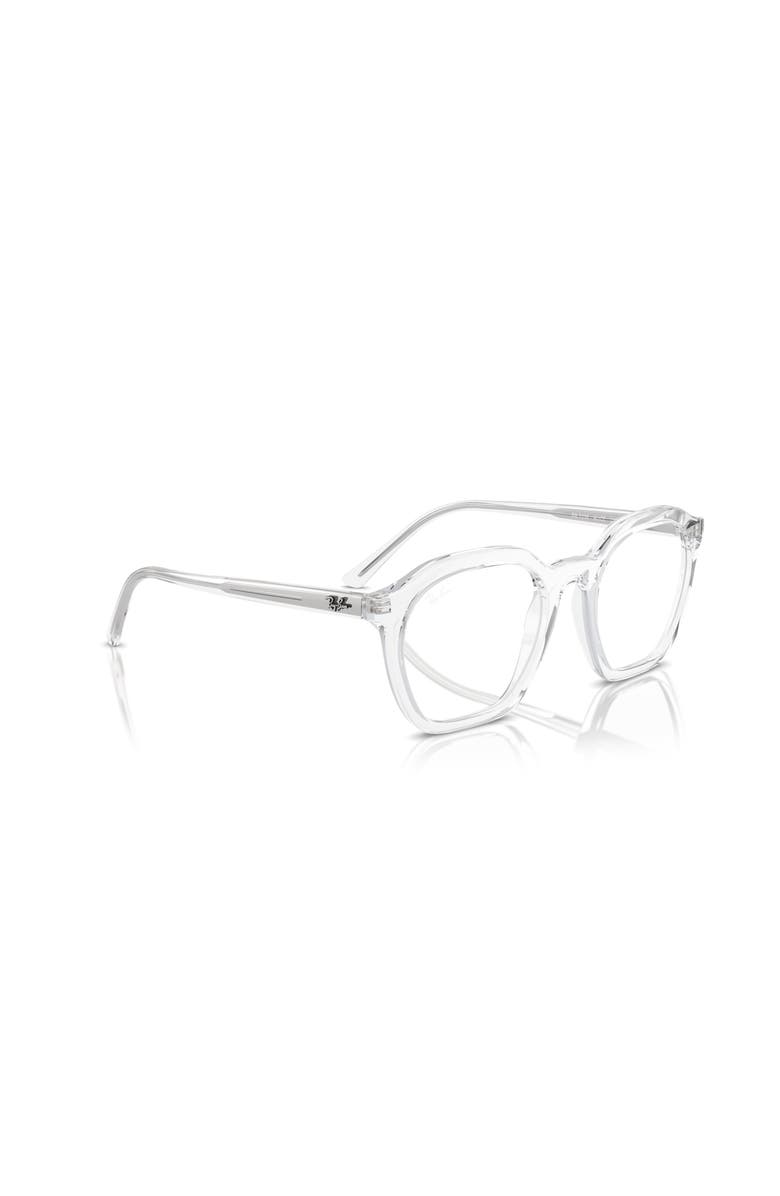 Ray-Ban 52mm Irregular optical glasses, Alternate, color, Transparent