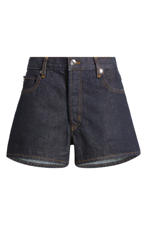 Shop Frame The Hang Denim Shorts In Rinse
