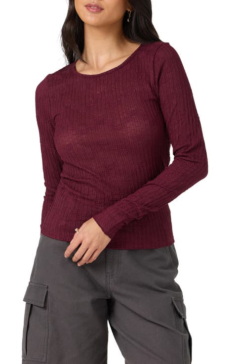 Marliz Lace Long Sleeve Top
