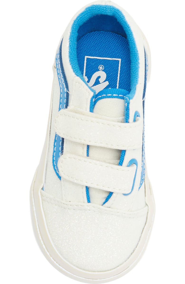 Vans Kids' Old Skool V Sneaker, Alternate, color, White/Blue