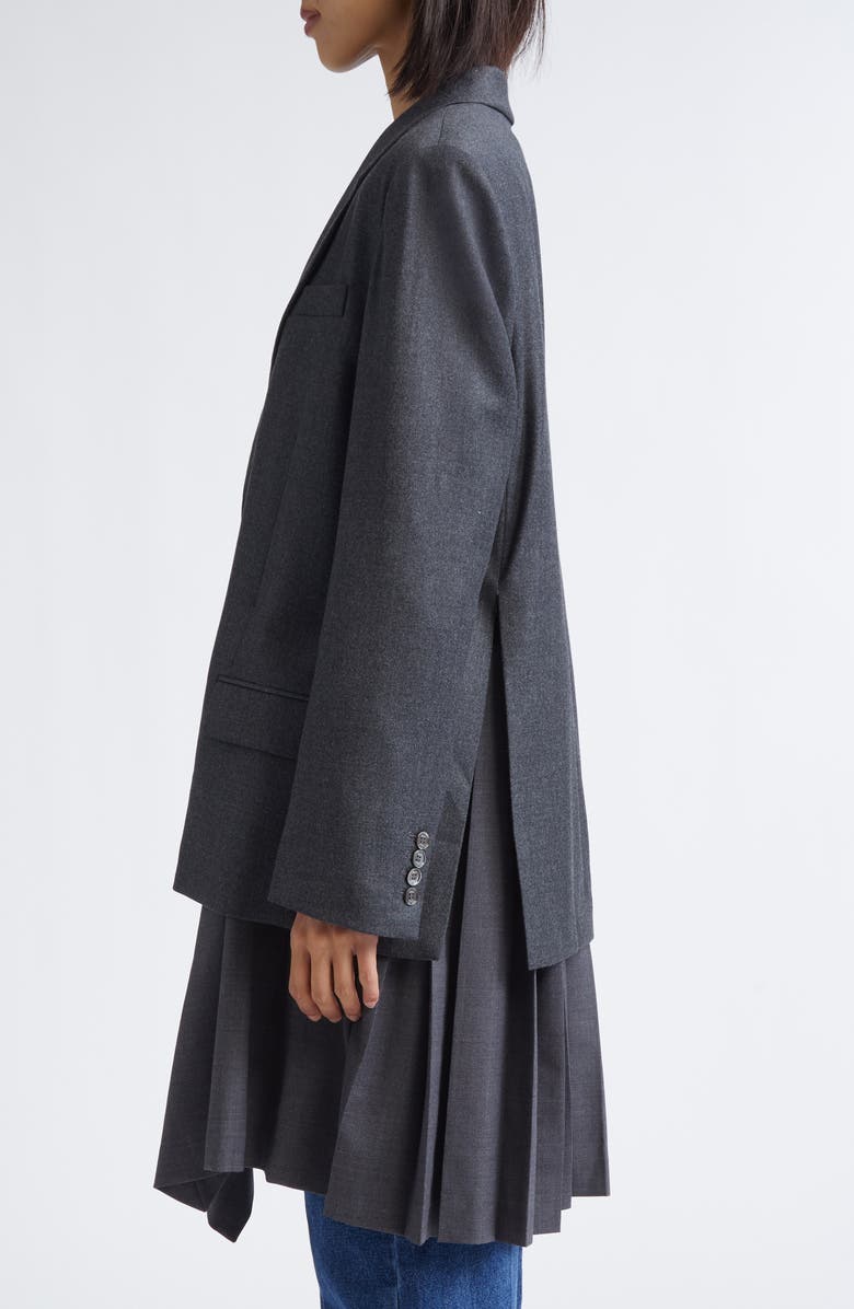 EENK Transformable Single Breasted Wool Blend Blazer, Alternate, color, Grey Wool Blend